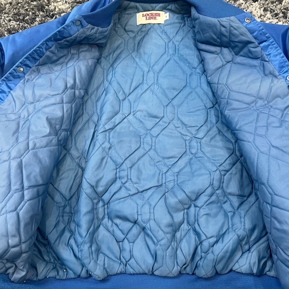 VINTAGE 1990s DETROIT PISTONS LOCKER LINE SATIN JACKET SZ. LARGE MADE IN USA - Picture 4 of 8